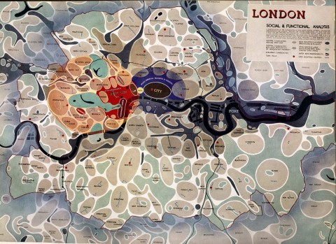 Map of London: social and functional analysis (1943)