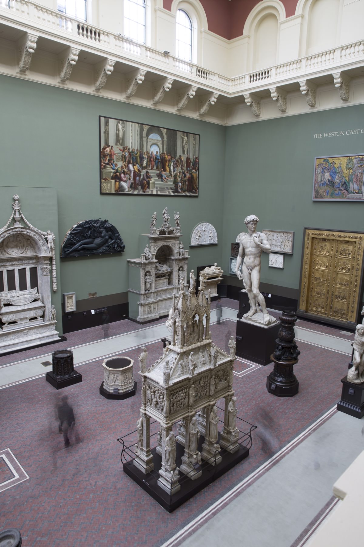 The V&A’s Cast Courts opened in 1873, featuring plaster cast copies of some of Europe’s most treasured sculptures and architectural parts. Copies were displayed as a way to bringing these treasures to the British populace, where bringing the original was impossible. (Photograph © Victoria and Albert Museum)