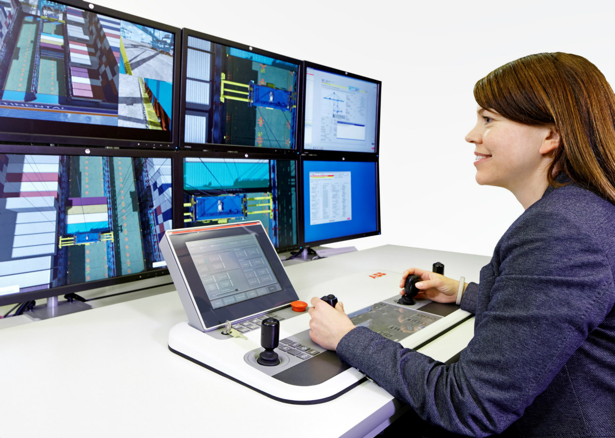 ‘Operator in focus’: simulator based training using a tabletop remote control station. Source: ABB